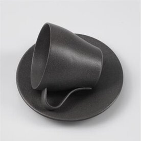 donker grijze metallic mat fijn structuur poedercoating poeder coating4all