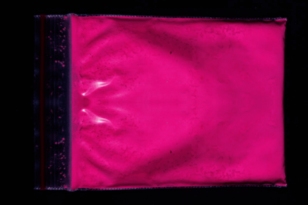 Rose fluoreszierendes pigment pulver