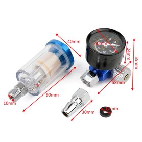 Druckluft-Feuchtigkeits-/Schmutzfilter mit Druckluftregler